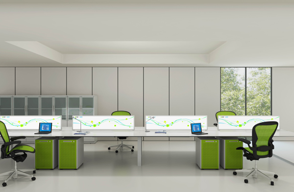 辦公屏風|屏風工作站|辦公家具|F系列工作站|工作卡位|一字型工作站