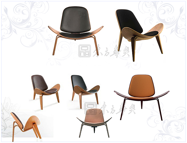 現(xiàn)代經(jīng)典休閑椅|真皮休閑椅|辦公家具|微笑椅|休閑椅|三足貝殼椅,休閑椅,彎板椅,設(shè)計師椅