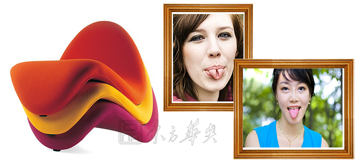 現代經典休閑椅|布面休閑椅|辦公家具|Pierre Paulin舌頭休閑椅